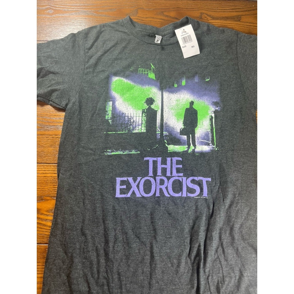 NEW THE EXORCIST Vintage Style Movie T-Shirt Horror MENS MEDIUM Halloween NWT